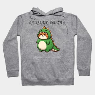 Chubby Dino Cat Hoodie